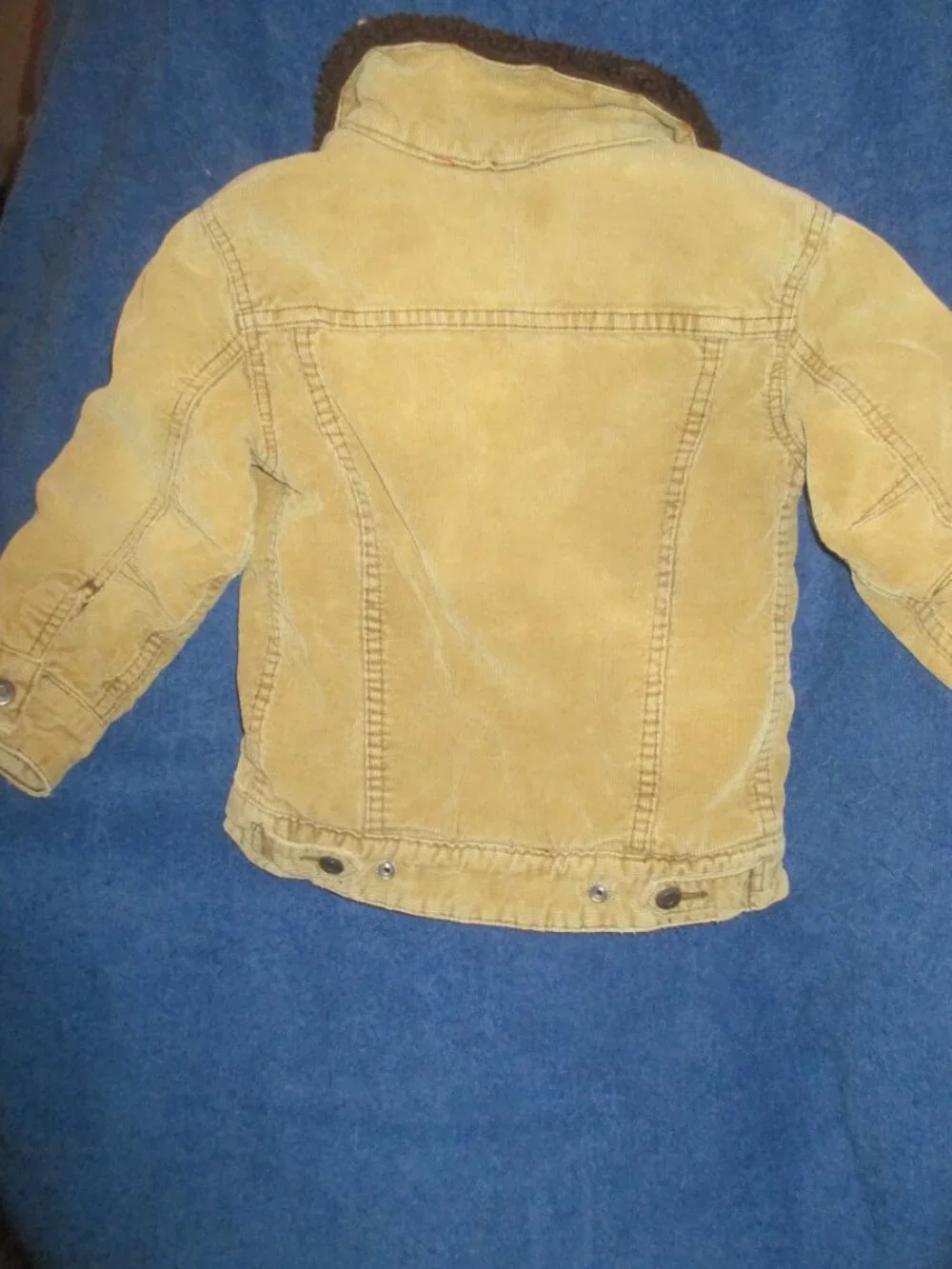 Gap Kids Boys 4-5 Tan Corduroy Sherpa Fleece Outerwear Coat Jacket